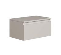 Selsey Mesitas de Noche Suspendida 49 cm - Muebles de Salón Modernos y Minimalistas, Mesita de Noche Colgante Gris Topo con Balda Espaciosa y Superficie para Lámpara, Resistente y Elegante