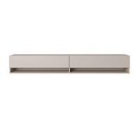 Selsey Mueble De TV Suspendido con 2 Puertas 2 Cajones Mesa De TV para Salón Dormitorio 200 cm Gris Beige Mirrgo