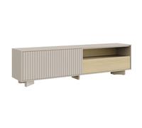Selsey Mueble TV 175 cm Cachemir Roble Vicenza - Mueble TV de salón Moderno con cajón, nicho y Puertas, Mueble Elegante con frentes fresados, almacenaje Funcional y diseño contemporáneo