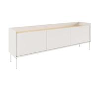 Selsey Mueble TV de Tres Puertas 175 cm Blanco/Roble Lindberg - Muebles de Salon Modernos, Mueble TV Salon con Acabado Mate, Diseño Clásico y Funcional, Almacenamiento Oculto, Hecho en Polonia