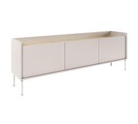 Selsey Mueble TV de Tres Puertas 175 cm Taupe/Roble Lindberg - Muebles de Salon Modernos, Mueble TV Salon con Acabado Mate, Diseño Clásico y Funcional, Almacenamiento Oculto, Hecho en Polonia