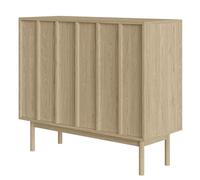 Selsey Neksto - Cómoda de 2 Puertas (100 cm, Patas de Madera de Roble barnizada)