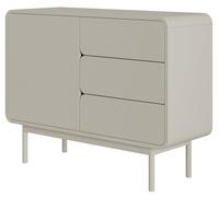 Selsey Oro - Cómoda con 1 Puerta y 3 cajones, 104 cm, Color Beige grisáceo