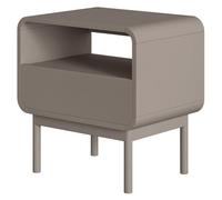 Selsey Oro - Mesita de Noche (54 cm, con cajón y Compartimento), Color Beige Oscuro