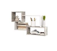 Selsey Panel de Pared Kassi Grande Color concreto Smart/Blanco Mate