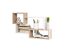 Selsey Panel de Pared Kassi Grande Color Sonoma Claro/Blanco Mate