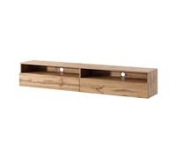 Selsey REDNAW - Mueble de TV Moderno para Sala de Estar, de pie, Colgante, 180 cm de Ancho (Roble Wotan Mate sin LED)