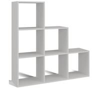 Selsey Stepi 115x115x30 cm, estantería Blanca Flexible, Panel Laminado, Bordes PVC, automontable, Ideal para Oficina, salón o Pasillo, Separador Decorativo.