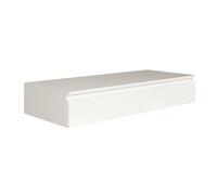 Selsey Tocador Colgante 120 cm Blanco - Estantería Pared Elegante con Baldas Flotantes, Diseño Moderno y Práctico con 2 Cajones Amplios, Ideal para Espacios Pequeños