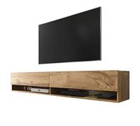 Selsey Wander - Mueble para TV Colgante, Banco de TV (Roble wotan, 180 cm, sin LED)