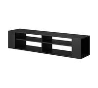 Selsey Weri - Mueble de TV Colgante - para la Sala de Estar - 140 cm - Negro - Moderno