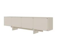 Selsey Wuwu - Armario para TV (4 Puertas, 200 cm), Color Gris y Beige