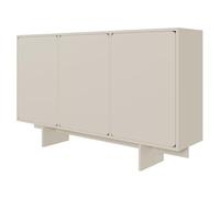 Selsey Wuwu - Cajonera con 3 Puertas (150 cm), Color Gris y Beige