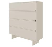 Selsey Wuwu - Cajonera con 4 cajones (101 cm), Color Gris y Beige