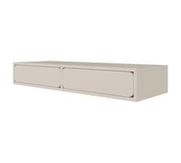 Selsey Wuwu Tocador Gris Beige 110 x 35 x 17 cm, diseño Minimalista con cajones Push-to-Abierto, Montaje Colgante, Robusto aglomerado Laminado, dormitorios y vestidores