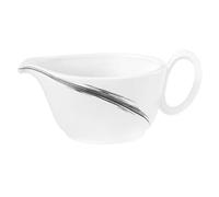 Seltmann 001.745484 Paso - Salsera de porcelana redonda, 0,55 L, 18,9 x 12,7 x 8,6 cm, color gris
