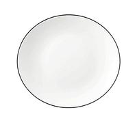 Seltmann 001.758864 Modern Life Black Line - Juego de platos llanos ovalados (6 unidades, 29 cm)