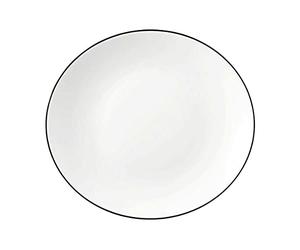 Seltmann 001.758864 Modern Life Black Line - Juego de platos llanos ovalados (6 unidades, 29 cm)