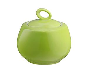 Seltmann Trio 001.684256 - Azucarero redondo (porcelana, 0,24 L, 9,2 cm de diámetro, 9,3 cm de altura), color verde