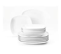 Seltmann Weiden Vajilla Lido cuadrada 12 piezas Blanco