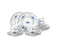 Seltmann Weiden 4052212141459 - Juego de té (18 piezas, taza de té, platillo, 6 platos de desayuno, porcelana)