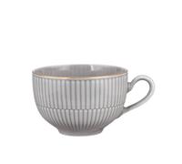 Seltmann Weiden Amina Gris Plateado Con Borde Dorado Vajilla De Porcelana
