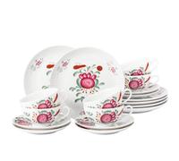Seltmann Weiden Amina Ostfriesenrose Vajilla De Té 18 Piezas Porcelana