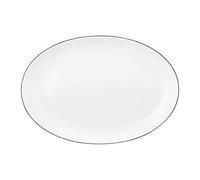Seltmann Weiden - Bandeja Ovalada (- Lido, Porcelana, Negro, 35.1 x 24.2 x 3.1 cm