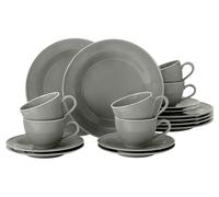 SELTMANN WEIDEN BTR Beat - Servicio de café (18 piezas, redondo, con relieve, estilo moderno), color gris perla