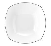 Seltmann Weiden Lido Línea Negra Cuenco Cuadrado 24,5 Cm