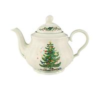 Seltmann Weiden Marie Luise - Tetera (1,1 L Navidad, Porcelana, Verde/Multicolor, 23.2 x 14.6 x 16.3 cm