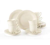Seltmann Weiden Servicio de café 18 Piezas | Set para 6 Personas | Serie Rubin Crema | Servicio Incluye Cada 6 Plato de Desayuno, Taza de café, platillo de café