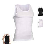 SelureWear - Selure Shaping Tank 2.0 Men, Selure Shaping Tank Men, for Mens Build Body (1pc-White,S)