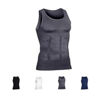 SelureWear Shaping Tank Men 2.0 Breathable Invisible Compression Shirts Waterproof Breathable Quick Drying Ultra Stretch (1PCS/B,S)