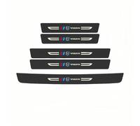 SELUVI Protector Umbral de Puerta de Coche para Volvo S40 2004-2012, Fibra de Carbono Pegatinas Protector Decoración para Estribos de Coche Umbral Puerta Antiarañazos Accesorios,5PCS