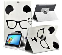 Seluxion MV09 - Funda tipo libro universal para Lenovo ZA0X0150SE (10,1"), diseño de flores