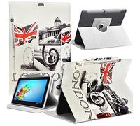 Seluxion MV11 - Funda universal para tablet Archos Sense 101X, diseño de flores