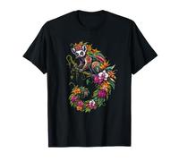 Selva Floral Lémur Selva Botánico Camiseta