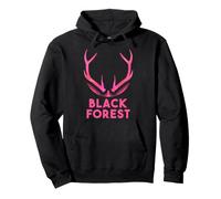 Selva Negra Black Forest Ciervo Cornamenta de Ciervo Cabeza de Ciervo Sudadera con Capucha