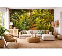 Papier Fototapete - Jungle Trail - Größe 368 x 254 cm