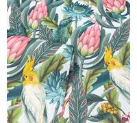 Rainforest Escape Papel Pintado Texturizado Vinilo Aves Follaje Arthouse Multi