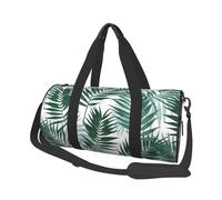 Selva Tropical, Patrón Sin Costuras con Hojas De Palma, Bolsa de Viaje de Gran Capacidad, Bolso Redondo, Bolsa de Viaje Deportiva, Bolsa de Mano, Bolsa de Fitness