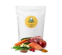 SELVADEGO | Comida natural para perros inspirada en la dieta BARF - Caza y salmón - Alimento completo desecado a baja temperatura - Alta Digeribilidad - 800 g