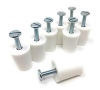 Selve Tope de tope para persianas, 28 mm, 8 unidades, blanco