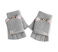 SELVFZ 2lots - Guantes de punto convertibles para caminar, unisex, guantes cálidos para flexibilidad en varios entornos, guantes de punto para clima frío