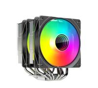 SELVFZ 6Heat Pipe - Enfriadores de CPU de doble torre PWM de 4 pines ARGB con disipador de calor de aluminio para sistemas de funcionamiento silencioso, enfriadores de CPU