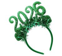 SELVFZ Accesorio para el cabello de tela temática 2026, práctico diseño numérico brillante para eventos de cuenta regresiva, reuniones familiares, accesorio para el cabello para fiestas