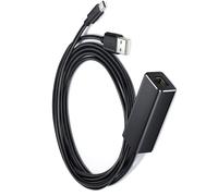 SELVFZ Adaptador USB 2.0+USB de 5 pines a Ethernet 10/100 Mbps, adaptador de red RJ45 a USB 2.0, adaptador de Internet, convertidor Ethernet