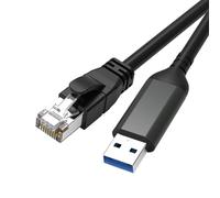 SELVFZ Adaptador USB a Ethernet USB 3.0 a RJ45, cable macho, conector directo, Gigabit para laptop, PC, accesorios, adaptador de red