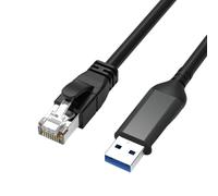 SELVFZ Adaptador USB a Ethernet USB 3.0 a RJ45, cable macho, conector directo, Gigabit para laptop, PC, accesorios, adaptador de red